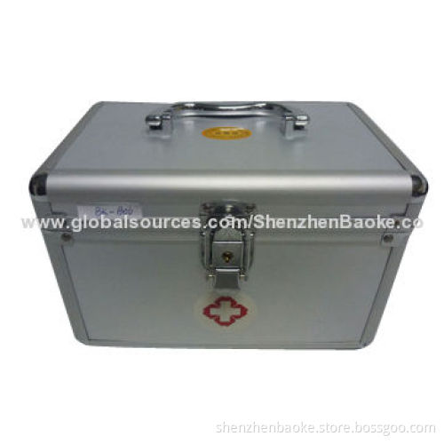 First-aid box with lock